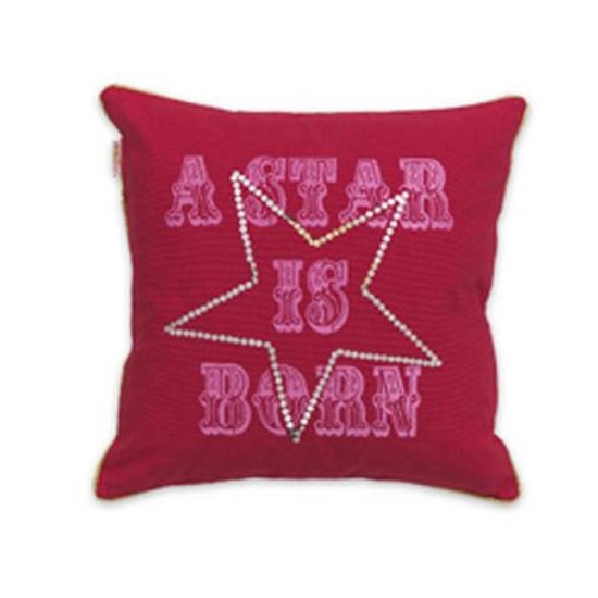 Little Diva Star Cushion Red
